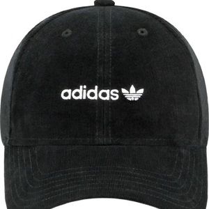 New black adidas trefoil hat